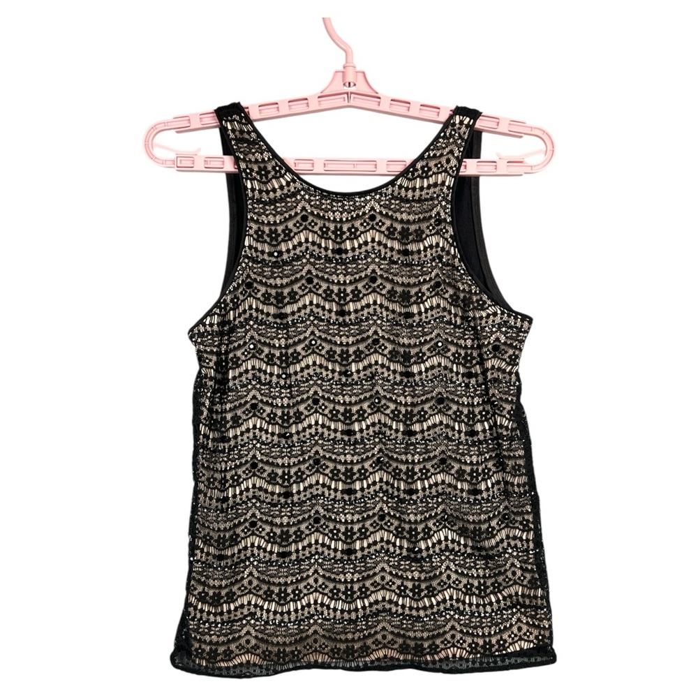 Ann Taylor Women's‎ Black Tank Top Sequins Inner Liner Petite, Size XS